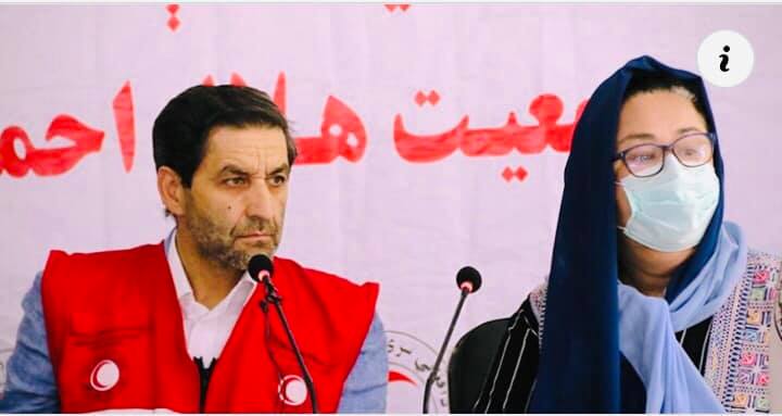 کنفرانس مطبوعاتی پیرامون ارایه گزارش فعالیت های جمعیت هلال احمر افغانی در مورد کویدـ۱۹
