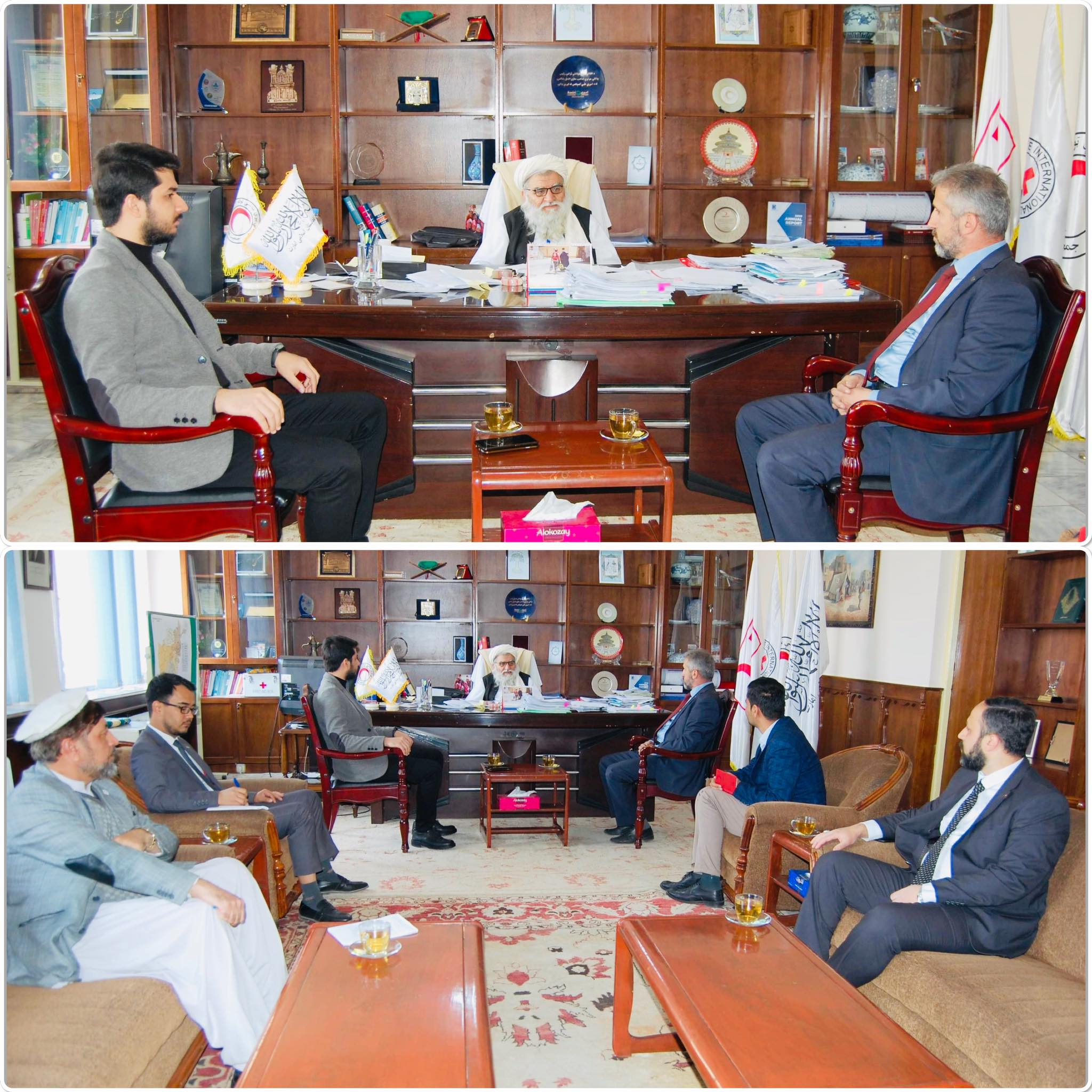 رئیس عمومی جمعیت هلال احمر افغانی با رئیس موسسه تیکا دیدار کرد!