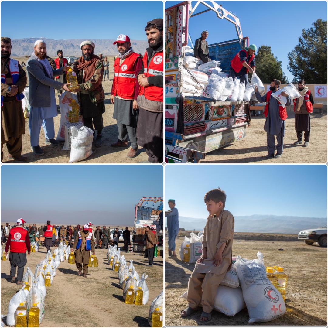 آغاز روند مساعدت جمعیت هلال احمر افغانی در ولایت بغلان!