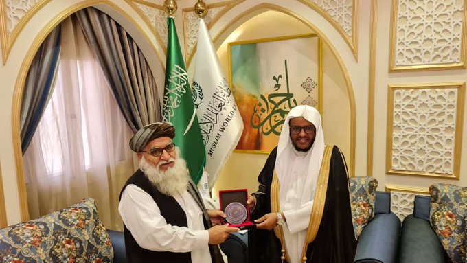 Mr. Mawlavi Matiul Haq Khalis, Acting President of Afghan Red Crescent, met Dr. Ahmad Jilan, the adviser of Muslim World League in Saudi Arabia!
