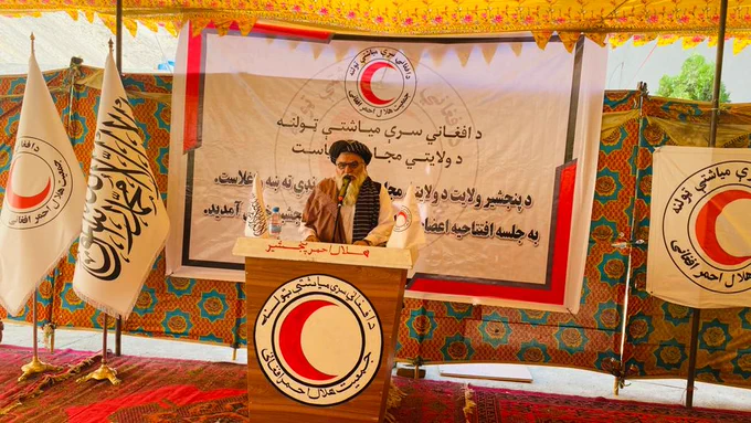 نن چهارشنبه د صفر د مياشتې پر ۲۰مه پنجشېر ولایت کې د افغاني سرې میاشتې د سرپرست عمومي رئیس مولوي مطیع الحق خالص له لوري په ټولنه کې د افغاني سرې میاشتې ولایتي مجامع د اعضاو پرانیست غونډه!