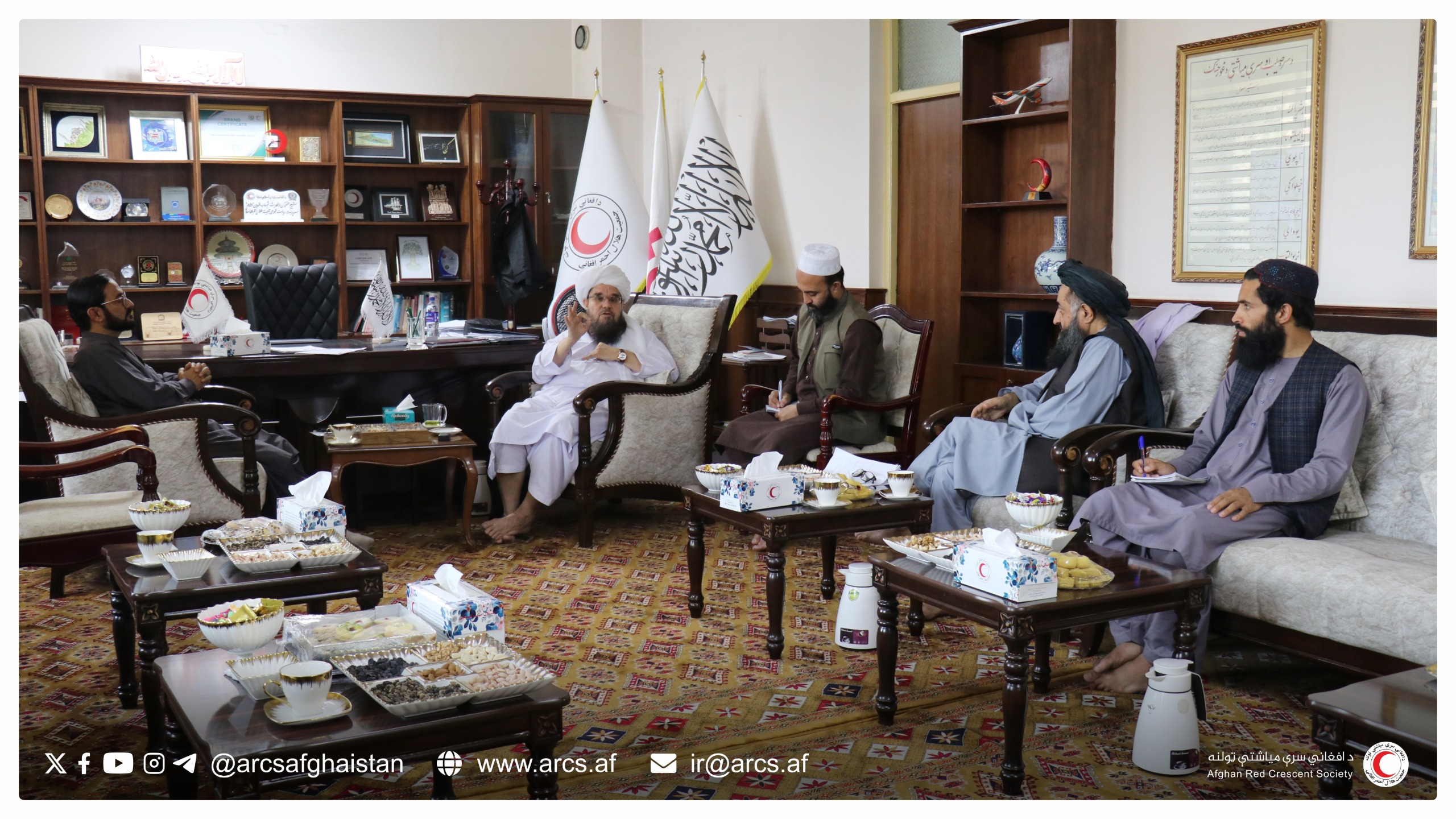 ARCS Acting General President Met the Representative of Qatar Red Crescent