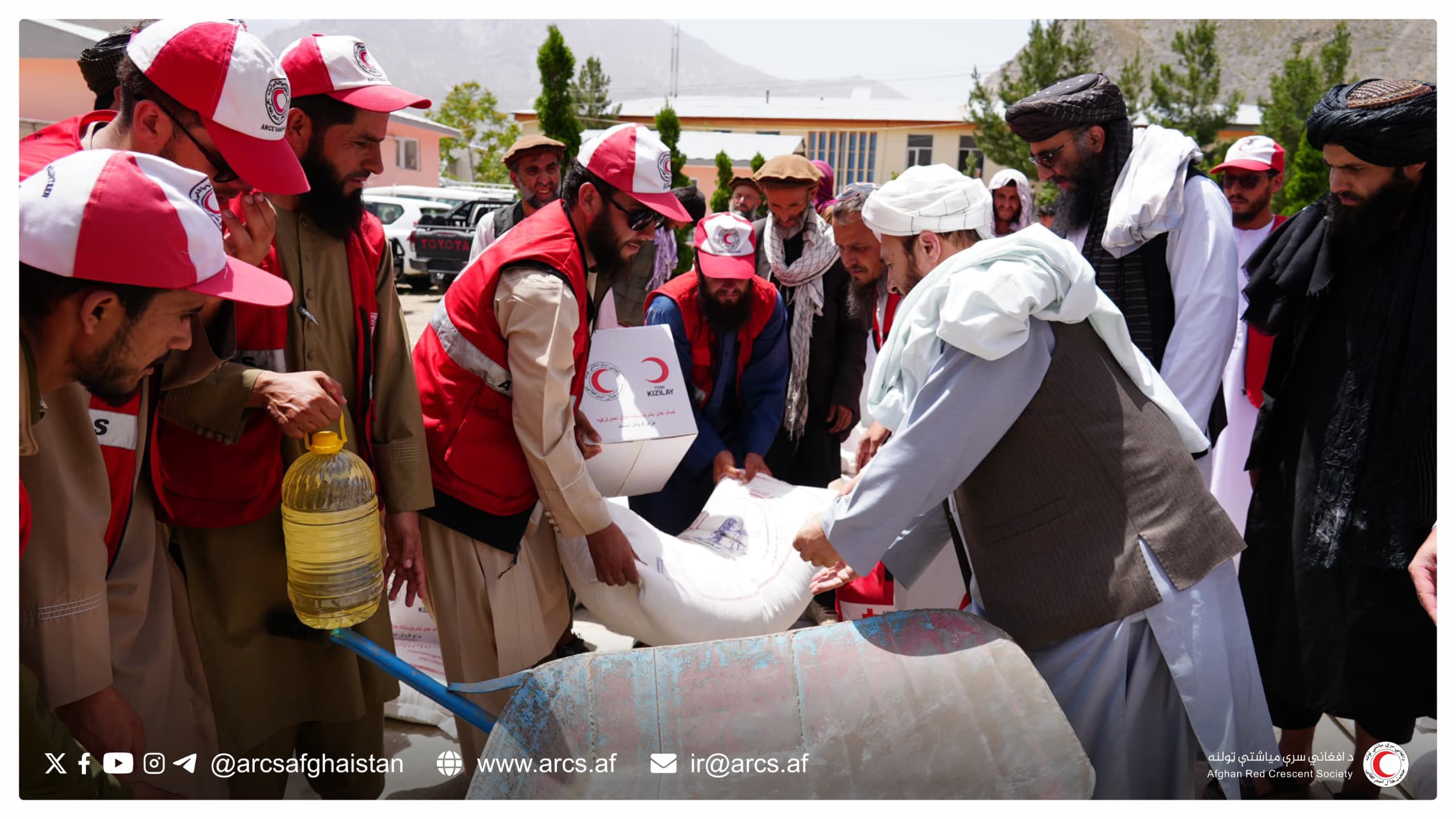 ARCS Distributes Humanitarian Aid to 80 Vulnerable Families in Panjshir
