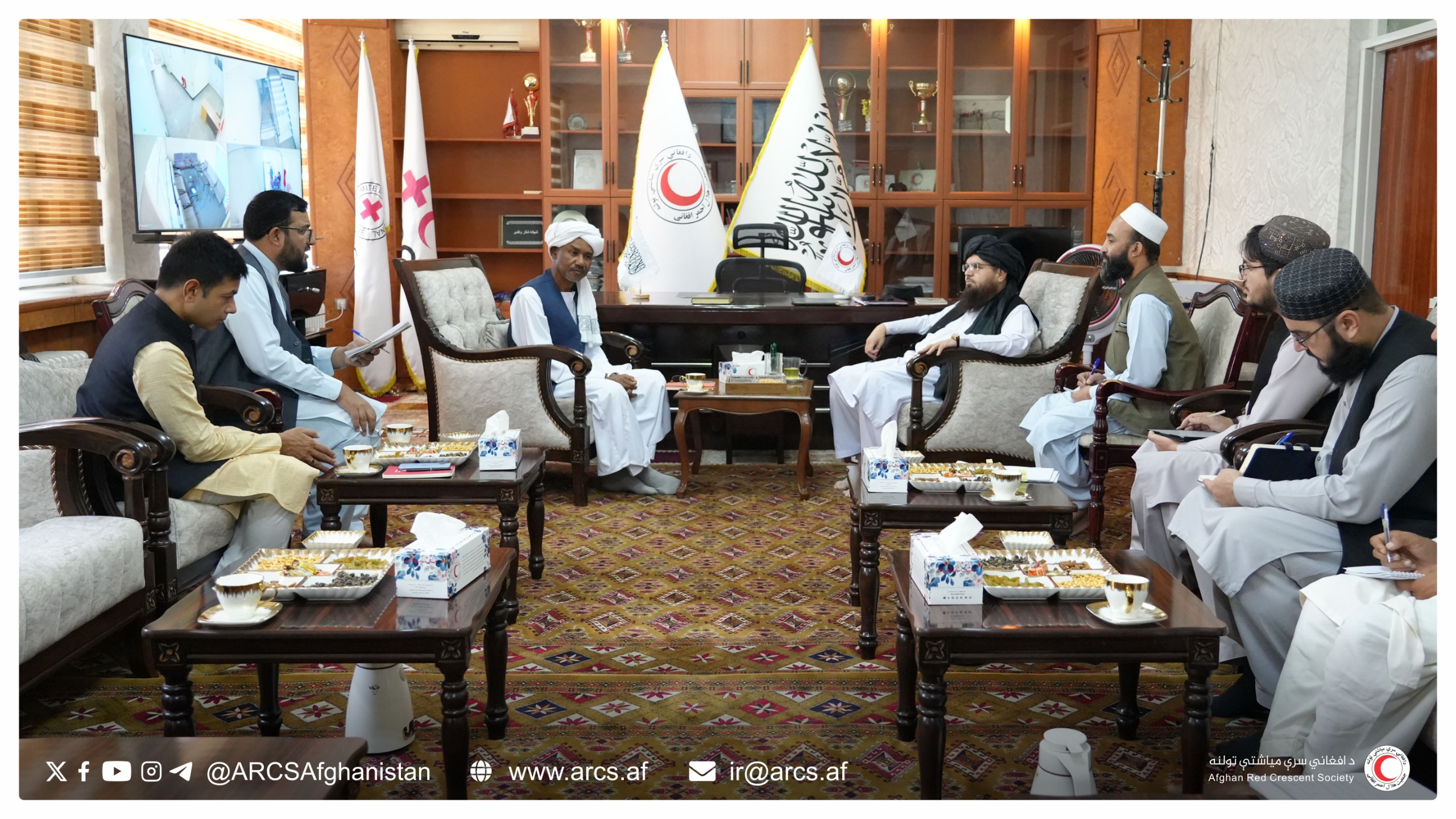 رئیس عمومی با سرپرست جدید فدراسیون بینالمللی بهمنظور رسیدگی به مشکلات مهاجرین دیدار نمود