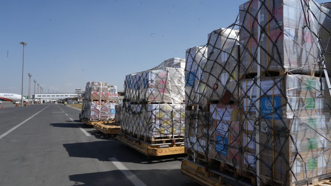 Switzerland Hands Over 20 Tons of Aid to ARCS to Support Kunar Earthquake Victims