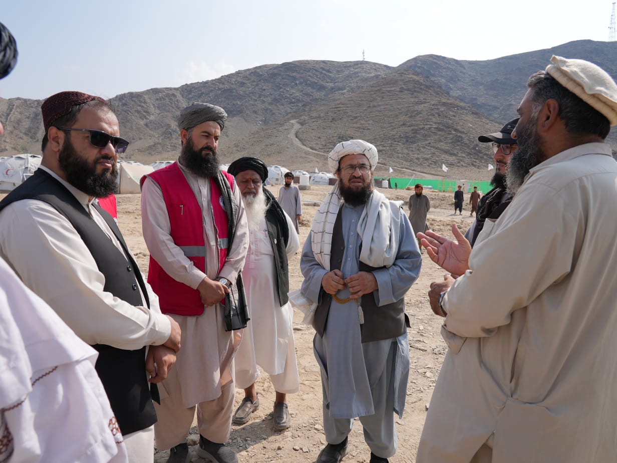 کونړ؛ د افغاني سرې میاشتې مرستیال د زلزله ځپلو لپاره له جوړ شوي پنډغالي لیدنه وکړه