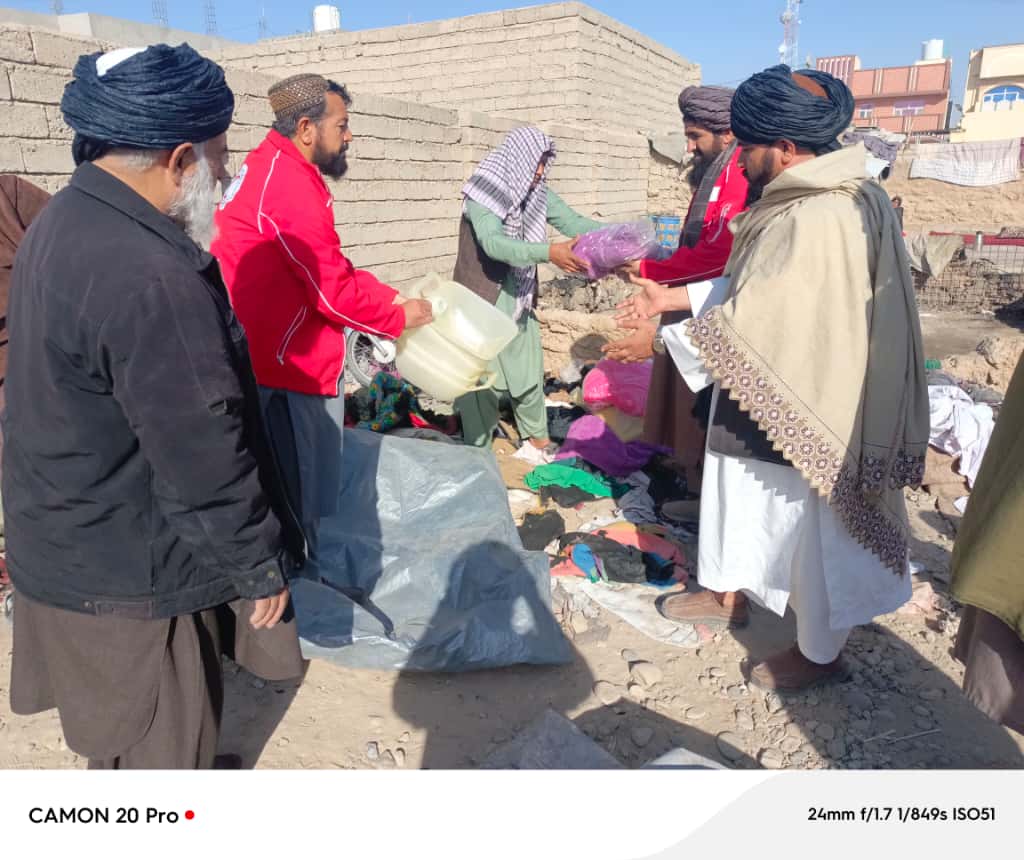Emergency Relief Provided to Fire-Affected Family in Helmand