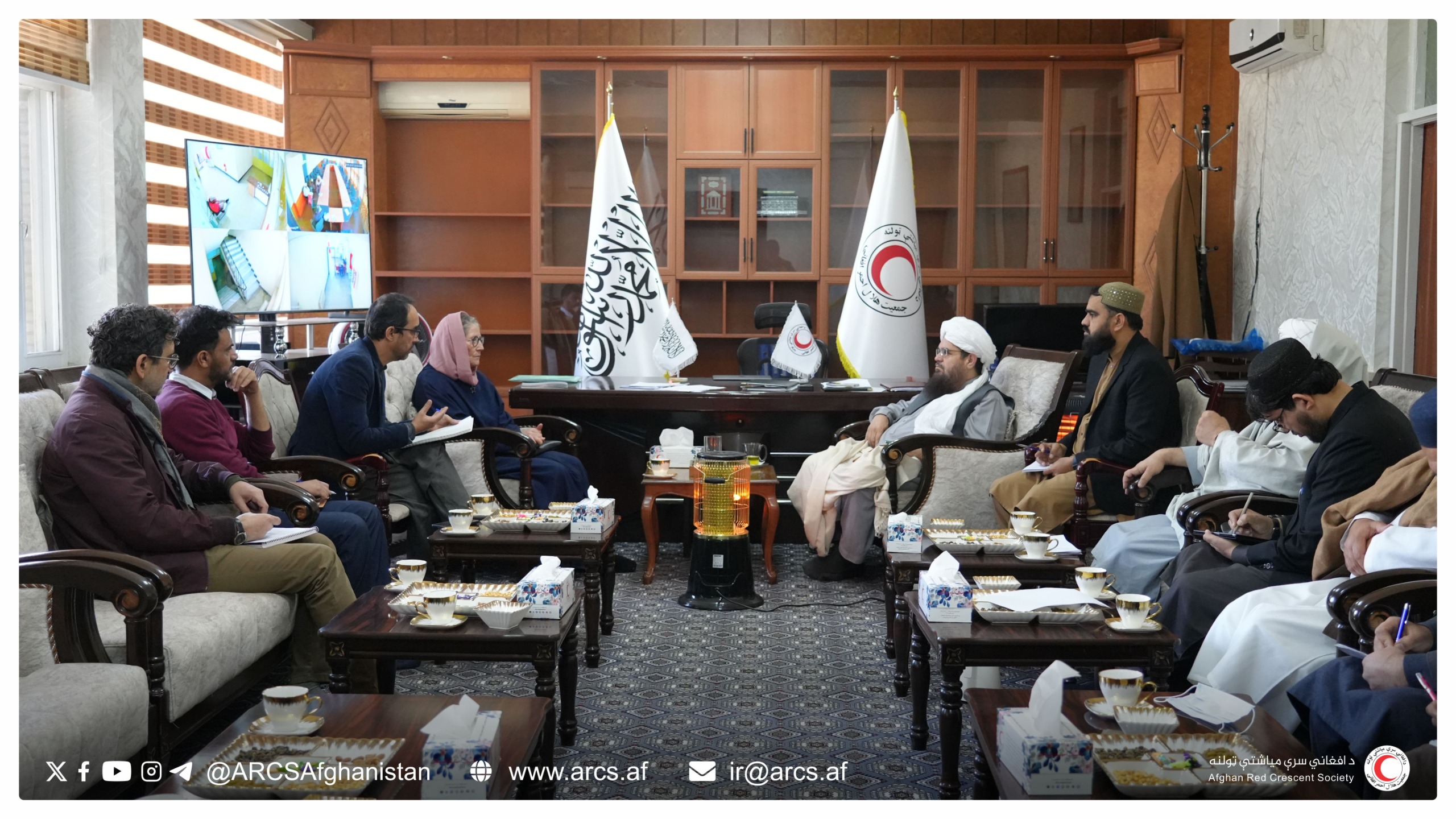 Trilateral Meeting Held Among ARCS, ICRC, and Danish Red Cross on Supporting Women Without Guardians