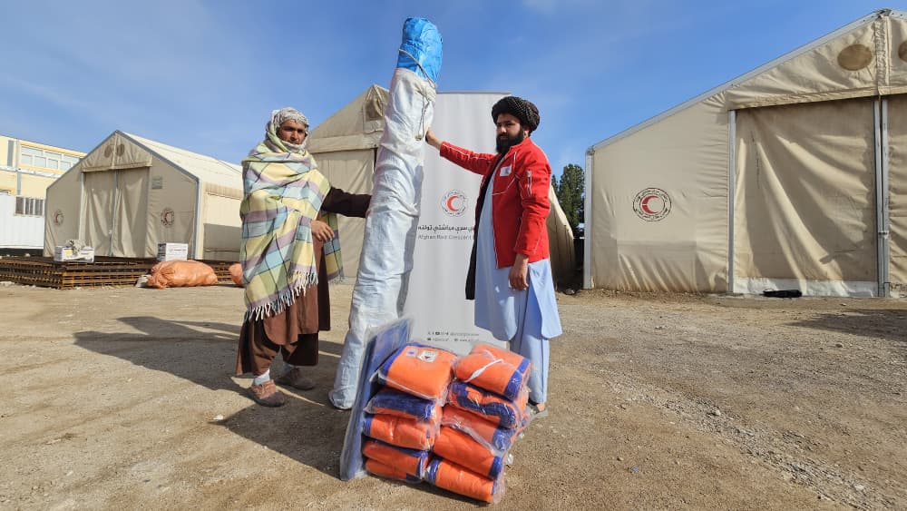 A Flood-Affected Family in Herat Receives Non-Food Shelter Aid