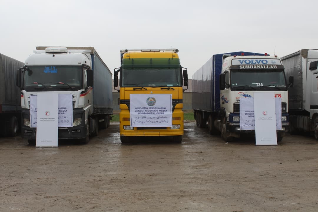 Uzbekistan Hands Over 250 Tons of Humanitarian Aid to ARCS